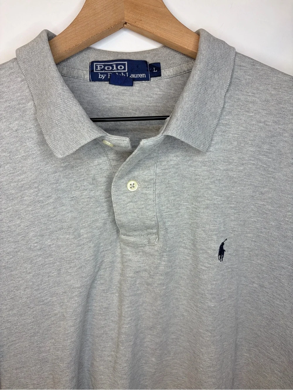 Polo Ralph Lauren Men’s Gray Short Sleeve Soft Polo Shirt, Size Large